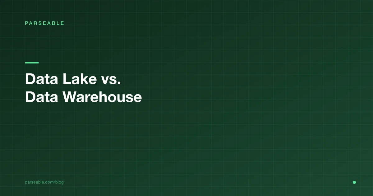 Data Lake vs. Data Warehouse for Observability