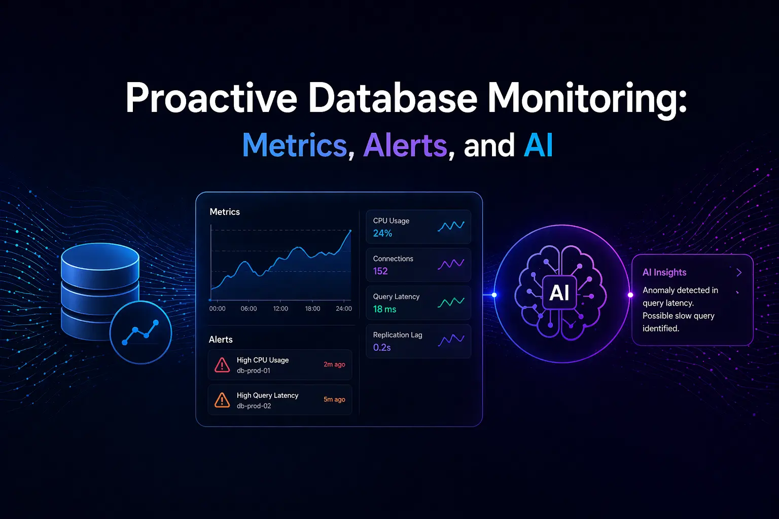 Proactive Database Monitoring: Metrics, Alerts, and AI