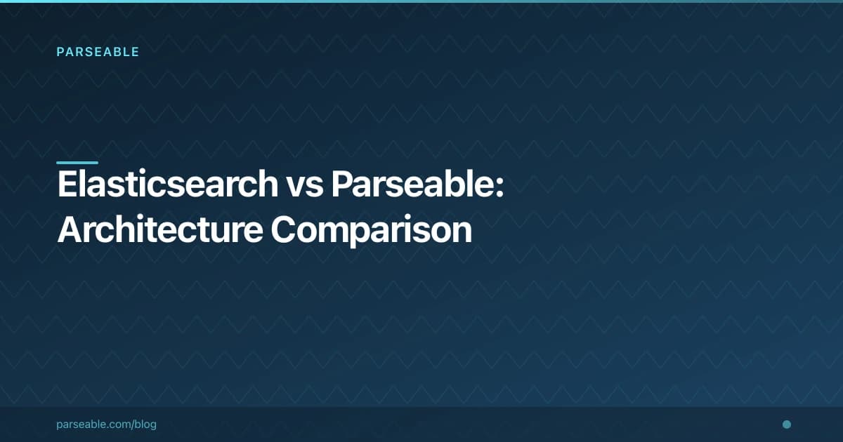 Elasticsearch vs Parseable: Architecture, Cost, and Migration