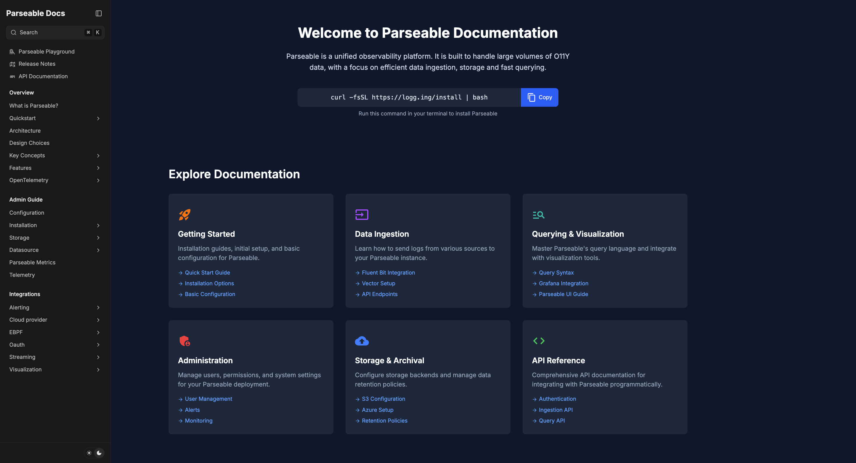 Introducing Parseable Developer Hub