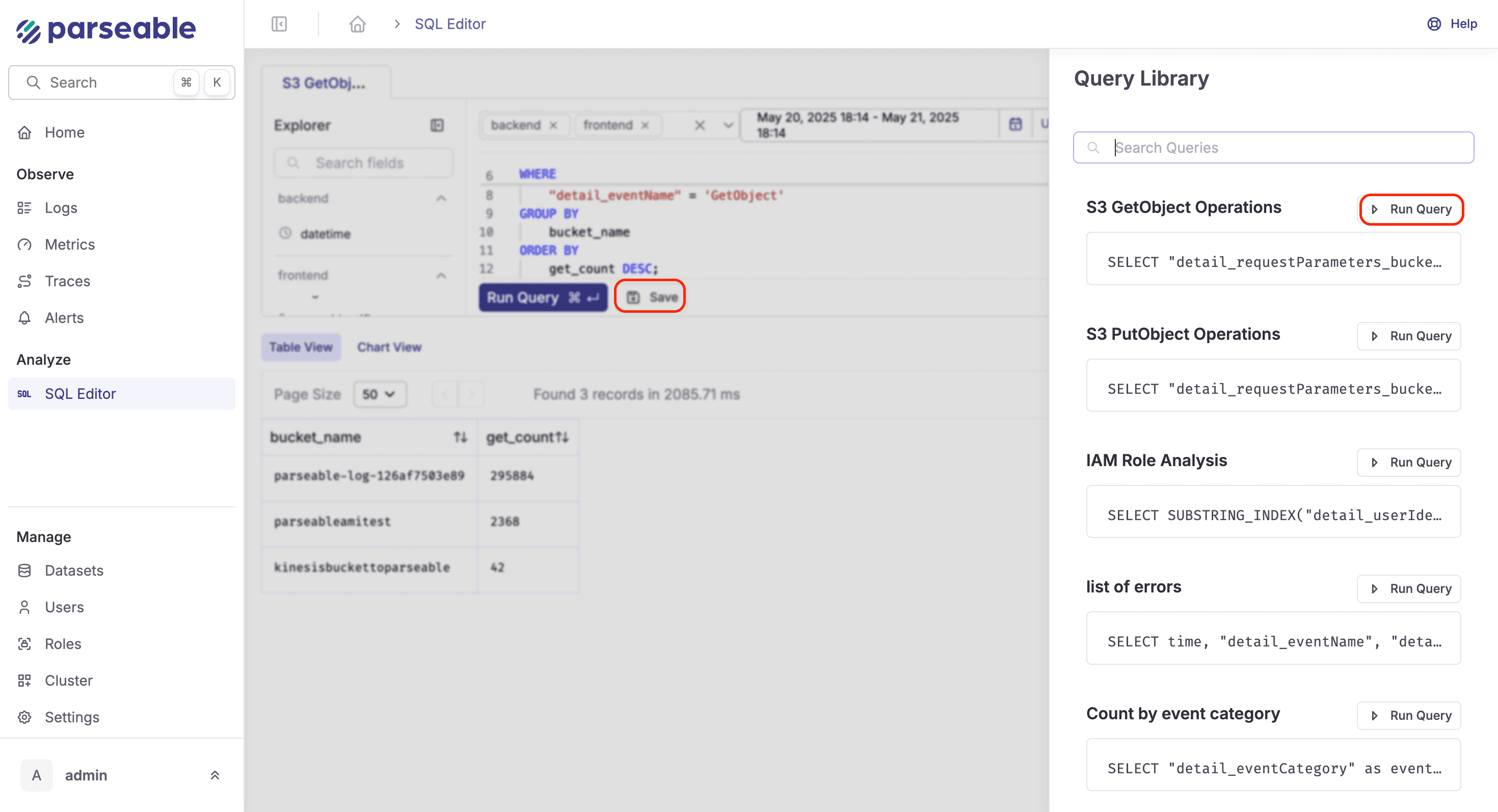 Query Library